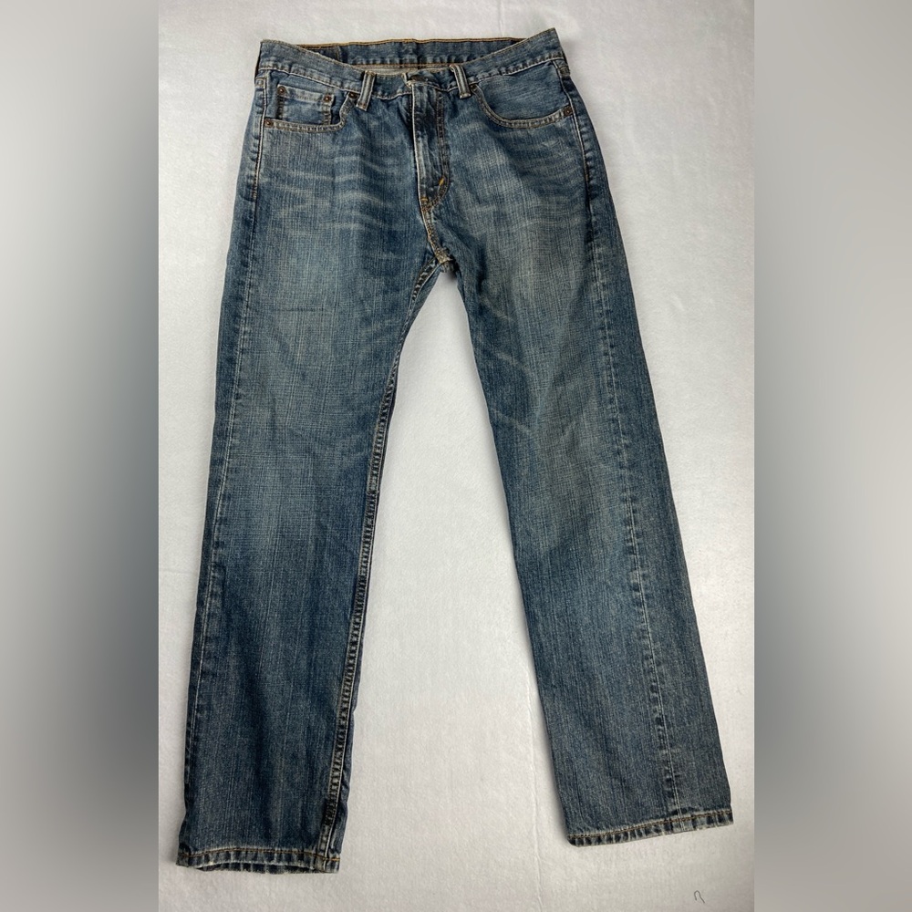 Levis 505 Men’s Dark Wash Made In Mexico Straight Leg Jeans Size 30X28